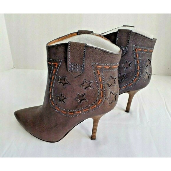 Nine West Purple Western Ankle Boots Vintage America Collection w/Box 6.5 M - Picture 5 of 9